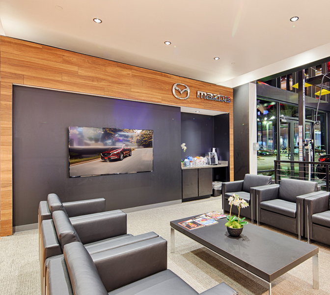 Mazda headquarters waiting lounge
