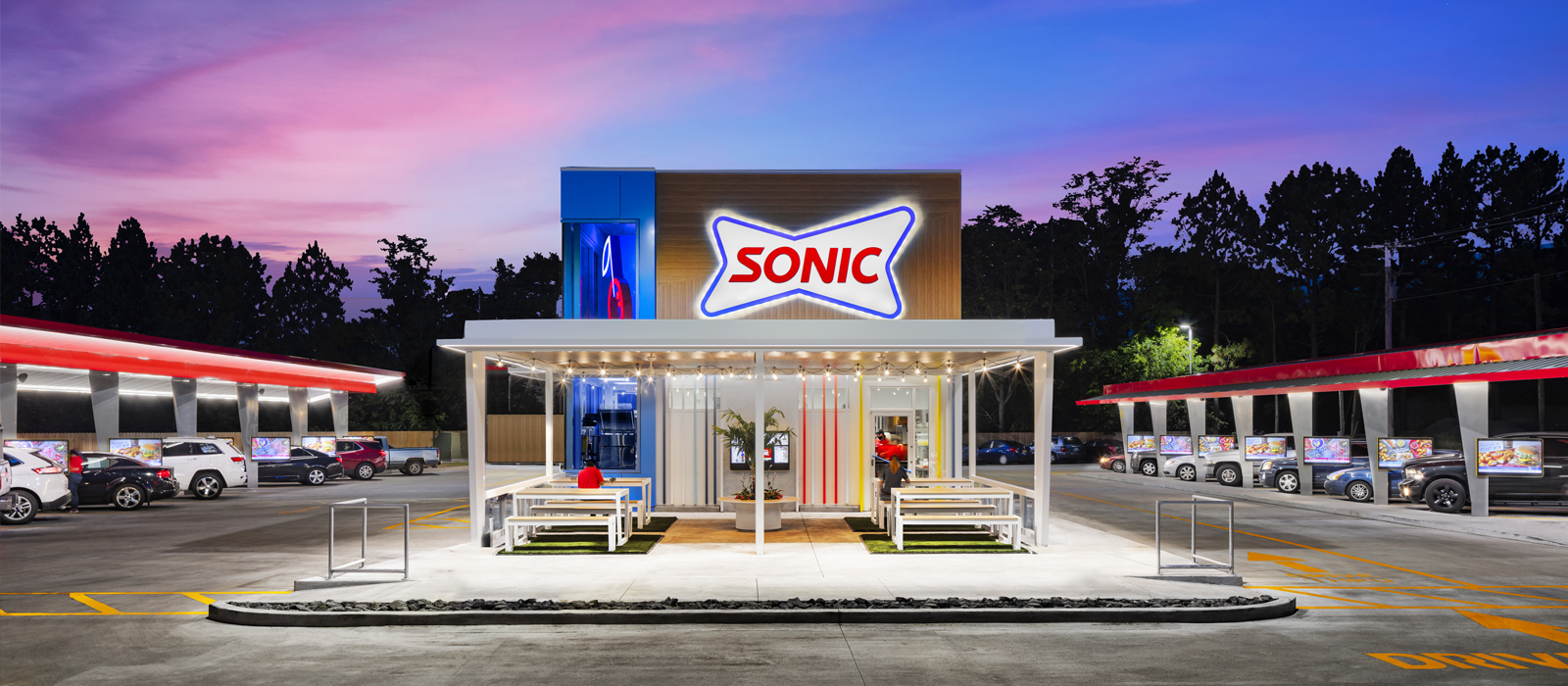 Sonic DriveIn Brand Identity & Restaurant Design ChangeUp