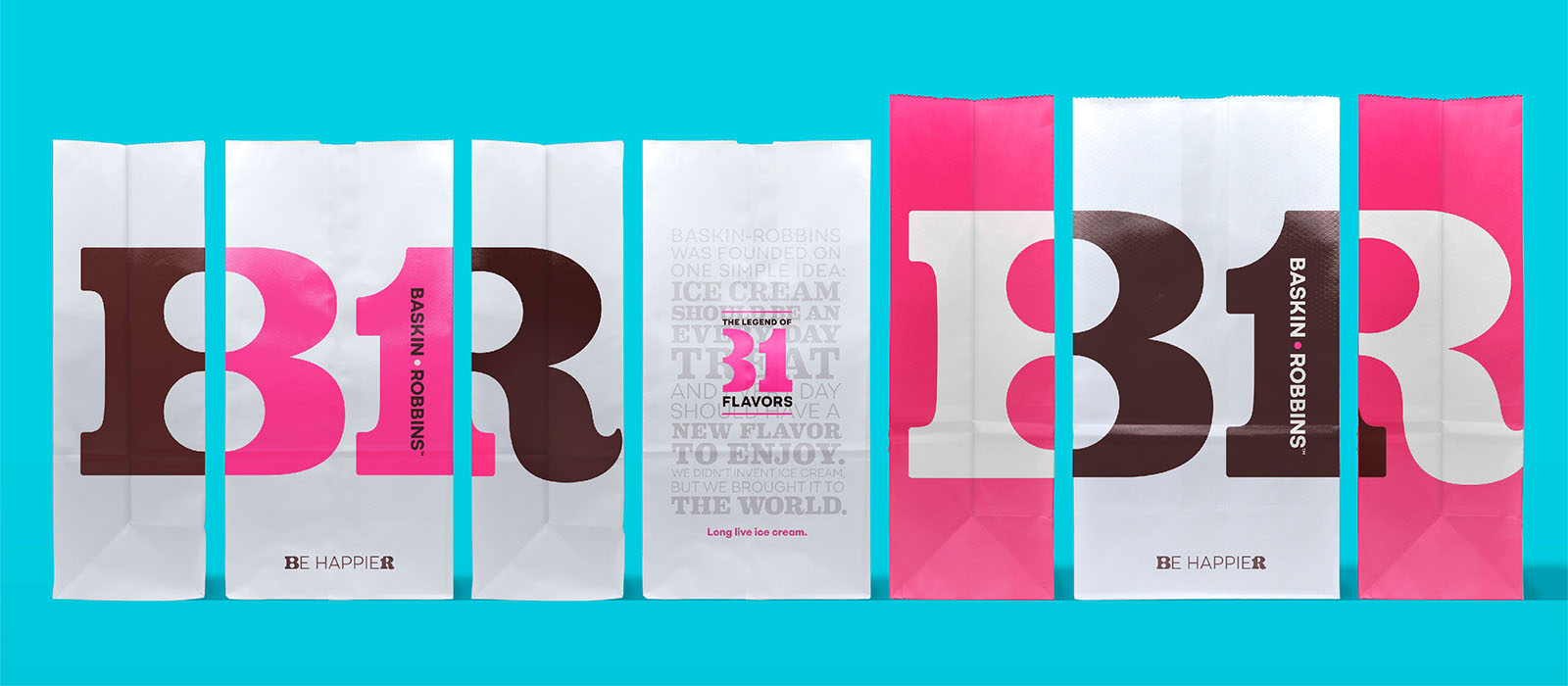 Baskin Robbins takeout bag design