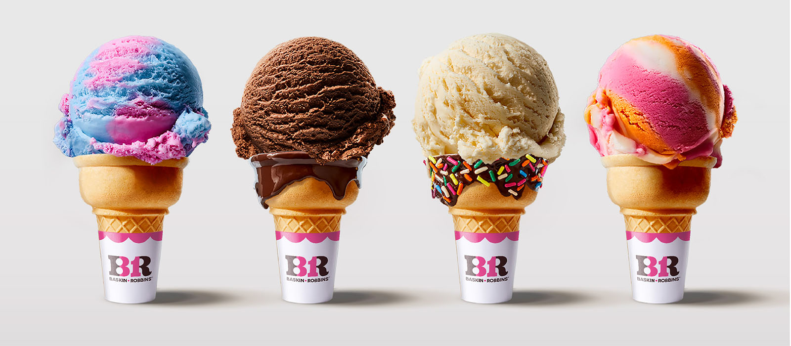Baskin-Robbins cones with new branding