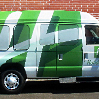 Holiday Inn branded van