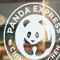 Panda express front door logo signage