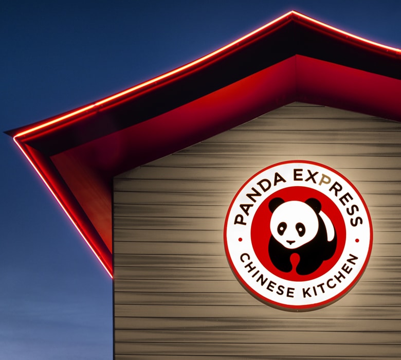 Panda Express Outdoor Circular Sign